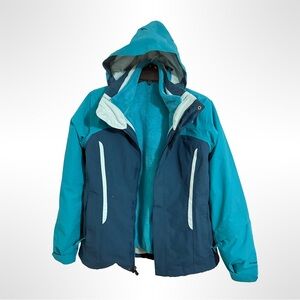 The North Face Blue and Dark Blue Ski Jacket